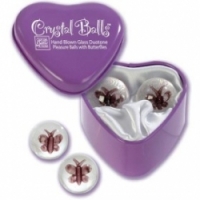 Вагинальные шарики Шарики с бабочками crystal balls 1295-20 bx se