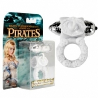 Виброкольцо Пиратское белое колечко riley white pleasure ring-0013