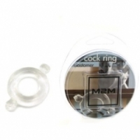 Виброкольцо Кольцо с ушками из эластомера прозрачное размер small m2m1206c-s
