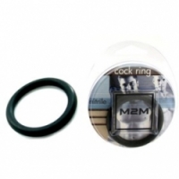 Виброкольцо Кольцо эрекционное черное m2m1211blk