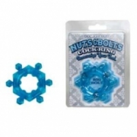 Виброкольцо Синее силиконовое кольцо blue bolt 7554-03 cd dj