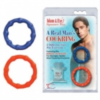 Виброкольцо Два мужских кольца a real man 8601-6 cd ts