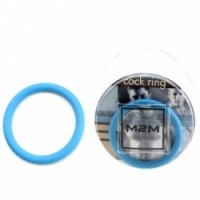Виброкольцо Нитриловое эрекционное голубое кольцо d=45 мм m2m1212sb