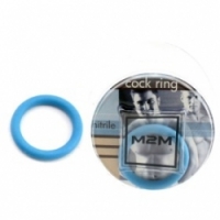 Виброкольцо Нитриловое эрекционное голубое кольцо d=35 мм m2m1210sb