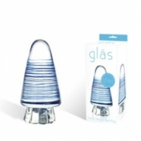 Фаллоимитатор Анальный мерцающий конус topaz canyon glas-63