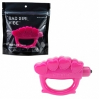 Вибратор Вибратор-кастет розовый bad girl vibe h25114-10002