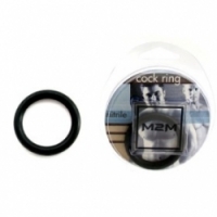 Виброкольцо Нитриловое эрекционное черное кольцо d=35 мм m2m1210blk